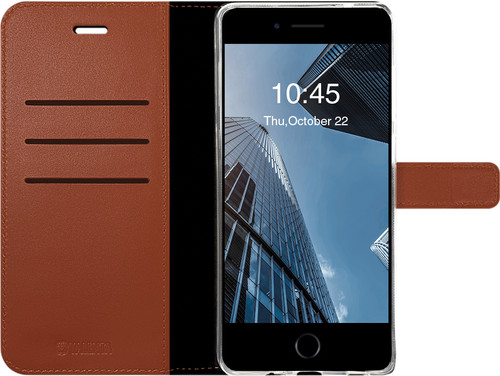 Valenta Gel Skin Apple iPhone SE 2022 / SE 2020 / 8 / 7 Book Case Leer Bruin Coolblue - Voor 23.59u, morgen in huis