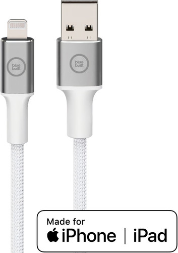 BlueBuilt Usb A naar Lightning Kabel 1,5m Nylon Wit - Coolblue - Voor  23.59u, morgen in huis