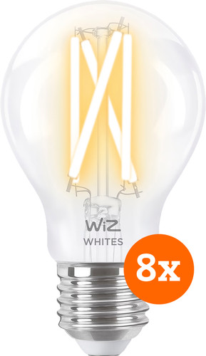 WiZ Smart Filament Light Standard 8-pack - Warm to Cool White Light - E27 Main Image