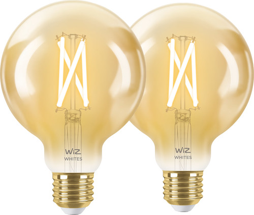 WiZ Smart Filament lamp Globe 2-pack - Warm tot Koelwit Licht - E27 Main Image