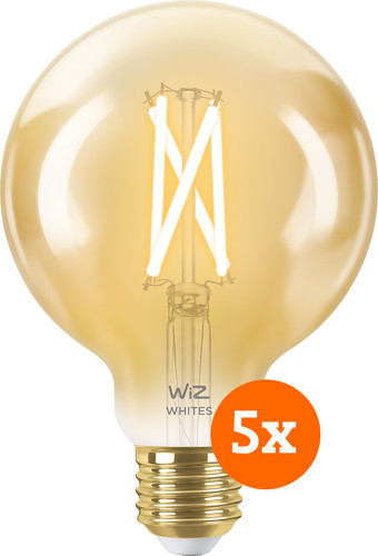 WiZ Smart Filament Light Globe 5-pack - Warm to Cool White Light - E27 Main Image