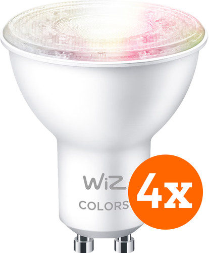 WiZ Smart Spot 4-pack - Gekleurd en Wit Licht - GU10 Main Image