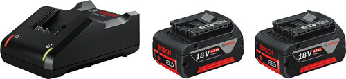 Bosch Professional 18V 4,0 Ah GBA Accu (2x) en snellader Main Image