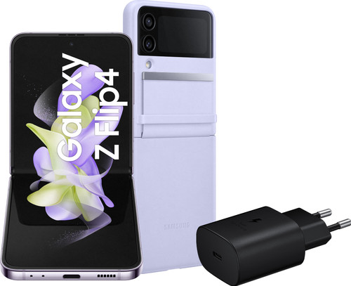 Samsung Galaxy Z Flip 4 256GB Paars 5G Starterspakket