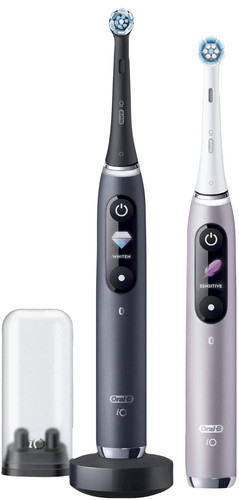 Oral-B iO Series 9 Twin Pack, Black Onyx + Aqua Marine