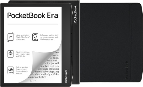 PocketBook Era 16GB Silver + Flip Book Case Black Main Image