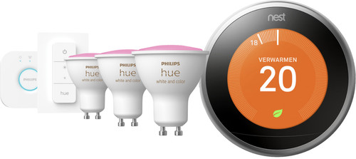 Philips hue best sale google nest