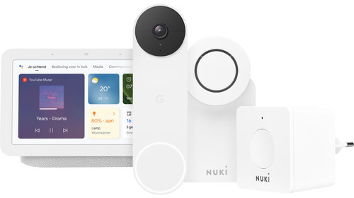 Google Nest Doorbell Battery + Nest Hub + Nuki Smart Lock 3.0 + Nuki Bridge  - Coolblue - Before 23:59, delivered tomorrow