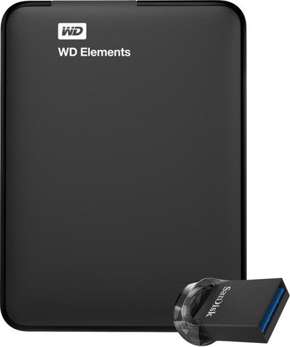 WD Elements Portable 5TB + SanDisk Ultra Fit 128GB Main Image