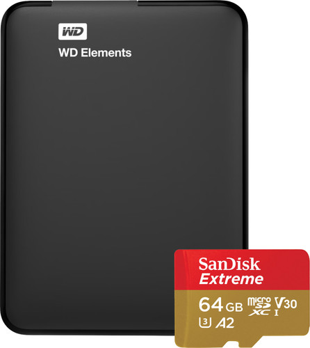 WD Elements Portable 5TB + SanDisk MicroSDXC Extreme 64GB Main Image