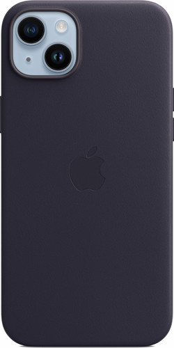 Apple iPhone 14 Plus Back Cover met MagSafe Leer Inkt Main Image