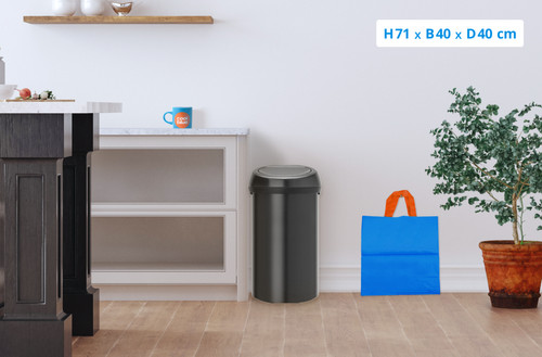 - DE BESTE BRABANTIA TOUCH BIN 60 LITER MATT BLACK