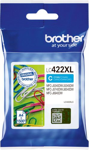 Brother LC-422XL Cartridge Cyaan Main Image