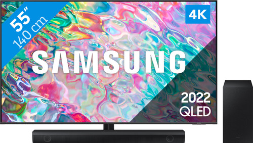 Samsung QLED 55Q74B (2022) + Soundbar Main Image