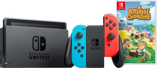 Nintendo Switch Red/Blue + Animal Crossing: New Horizons Main Image