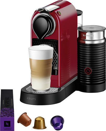 plein bus Bijlage Krups Nespresso Citiz & Milk XN7615 Kersenrood - Coolblue - Voor 23.59u,  morgen in huis