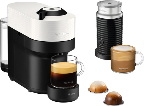 Krups Nespresso Vertuo Pop Coconut White XN9211 with Aeroccino Main Image