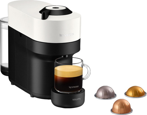 Lezen Geometrie Boomgaard Krups Nespresso Vertuo Pop XN9201 Coconut White - Coolblue - Voor 23.59u,  morgen in huis