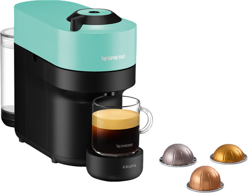 Nespresso Vertuo Pop Coffee Pod Machine by Krups, Aqua