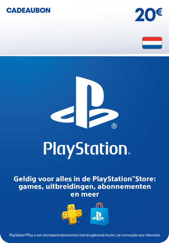 Elk jaar genoeg toelage 20 Euro PlayStation Store Tegoed Kaart - Coolblue - Voor 23.59u, morgen in  huis