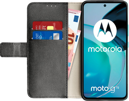Zich verzetten tegen erven Figuur Just in Case Wallet Motorola G72 Book Case Zwart - Coolblue - Voor 23.59u,  morgen in huis
