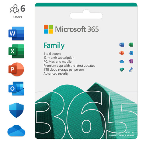 Microsoft Office 365 Family EN Abonnement 1 jaar Coolblue Voor 23