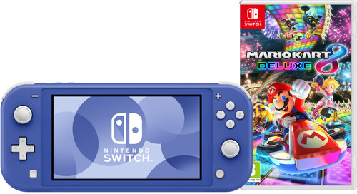 Nintendo Switch Lite Blauw + Mario Kart 8 Deluxe Switch Main Image