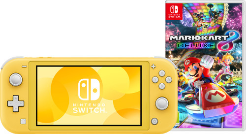 Nintendo Switch Lite Yellow + Mario Kart 8 Deluxe Switch Main Image