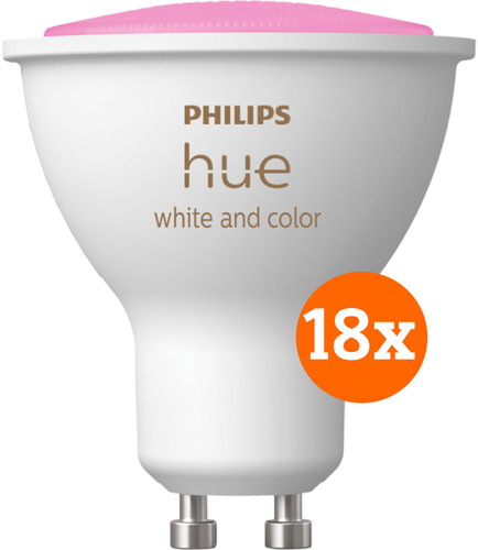 - DE BESTE PHILIPS HUE WHITE AND COLOR GU10 18-PACK