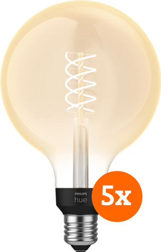 Philips Hue Filament Light White Globe XL E27 - 2023 - 5-pack Main Image