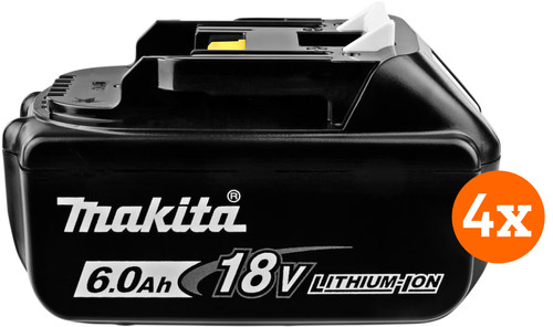 Makita BL1860B LXT 18V 6,0 Ah accu 4-pack Main Image