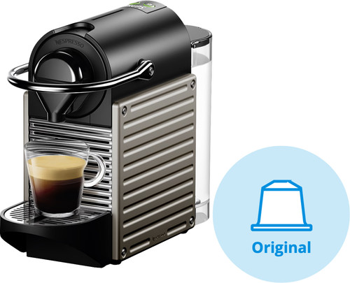 KRUPS NESPRESSO by KRUPS Pixie XN304T40 Coffee Machine - Titanium XN304T40