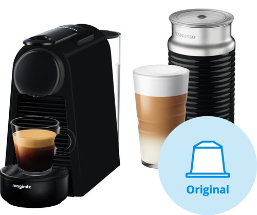 Habubu produceren Traditioneel Magimix Nespresso Essenza Mini Zwart + Melkopschuimer - Coolblue - Voor  23.59u, morgen in huis