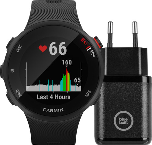 Garmin Forerunner 45S Zwart + BlueBuilt Oplader Main Image