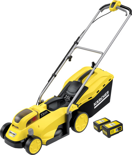 - DE BESTE KRACHT VAN KARCHER LMO 18-33 BATTERIJSET INCLUSIEF 5,0 AH ACCU (2X)