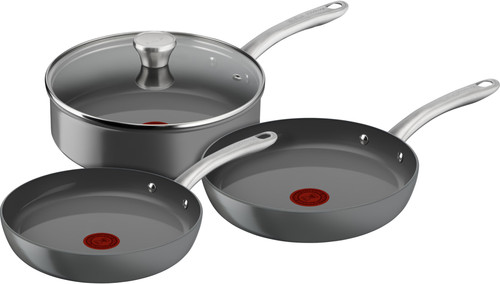 Tefal Renew+ Ceramic Frying Pan Set 24cm + 28cm + High-sided Skillet 24cm Main Image