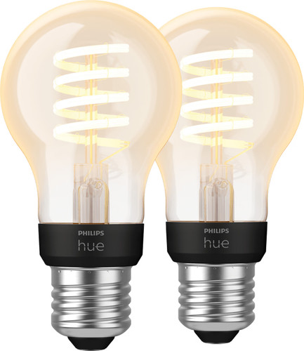 DE BESTE PHILIPS HUE FILAMENTLAMP WHITE AMBIANCE STANDAARD E27 2-PACK
