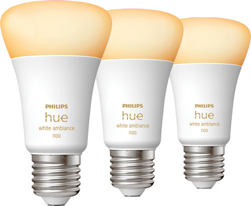 Philips Hue White Ambiance E27 1100lm 3-pack Main Image