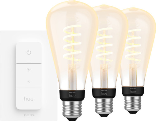 Philips Hue Filament White Ambiance Edison XL 3-pack + dimme Main Image