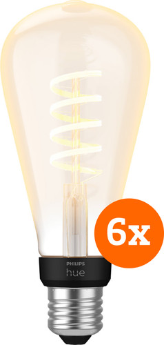 Philips Hue Filament White Ambiance Edison XL 6-pack Main Image