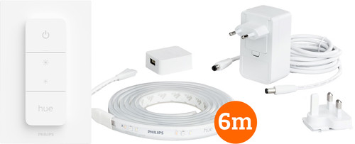 Philips Hue Lightstrip Plus White & Color 6m basisset + Draadloze dimmer Main Image