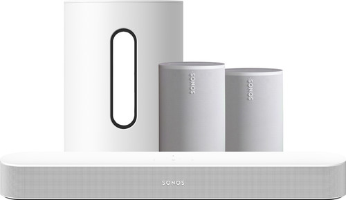 Sonos Beam Gen2 Wit + 2x Era 100 Wit + Sub Mini Wit Main Image