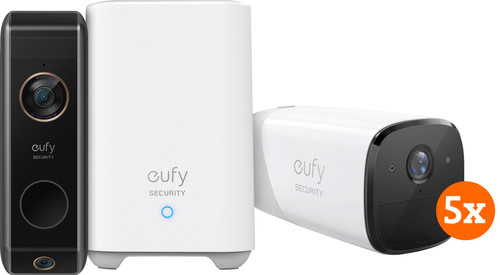 Eufycam 2 Pro 5-pack + Eufy Video Doorbell Dual 2 Pro Main Image