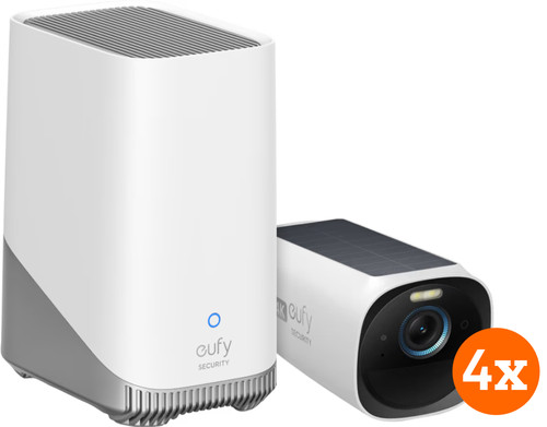DE BESTE EUFYCAM 3 4-PACK + HOMEBASE - BEVEILIGINGSCAMERA'S VOOR THUIS