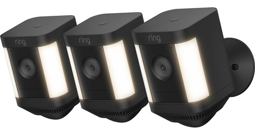 Ring Spotlight Cam Plus - Battery - Black - 3-pack Main Image