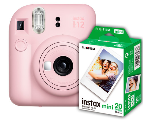 Fujifilm Instax Mini 12 Blossom Pink Bundel - Coolblue Voor 23.59u, morgen in huis