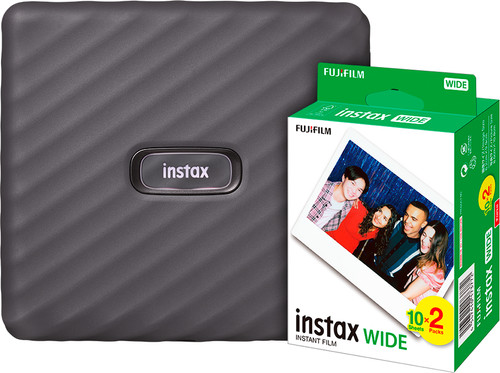 Fujifilm Instax Link WIDE Grijs + Fujifilm Instax WIDE Film 10 x 2 pak Main Image