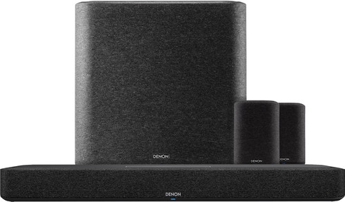 Denon Home Soundbar 550 + Denon Home 150 Duo Pack Black + Denon Home Subwoofer Main Image