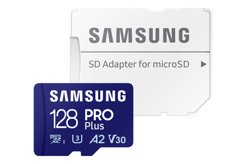 Samsung PRO Plus 128GB (2023) microSDXC + SD Adapter Main Image