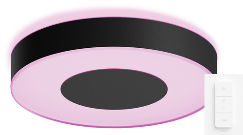 DE BESTE PHILIPS HUE INFUSE L PLAFONDLAMP WHITE AND COLOR ZWART + DIMMER